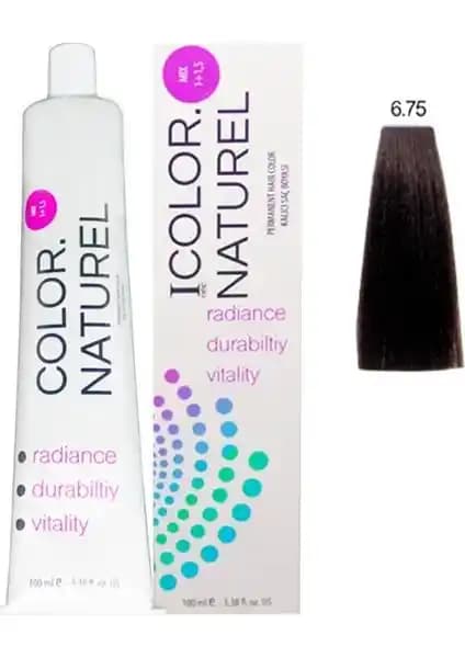 Color Naturel 6.75 Sıcak Kahve Saç Boyası: Kalıcı ve Doğal Beyaz Kapama