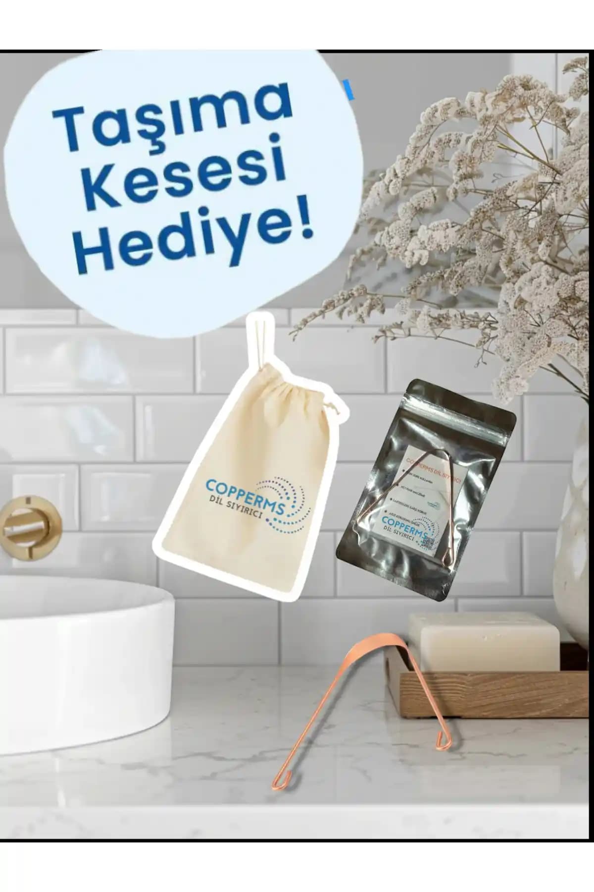 COPPERMS Healing Tounc: Doğal Bakırla Etkili ve Dayanıklı Dil Temizleme Çubuğu