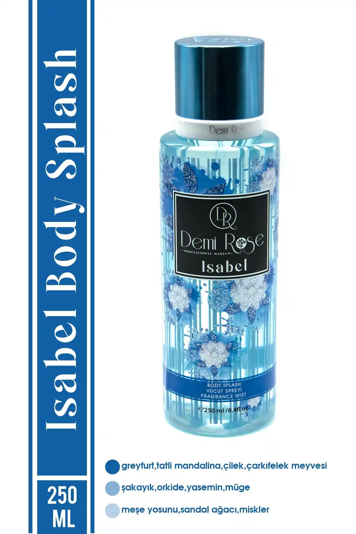 DemiRose Demı Rose Isabel 250 ml Aromatik Vücut Spreyi ile Kalıcı ve Ferah Koku