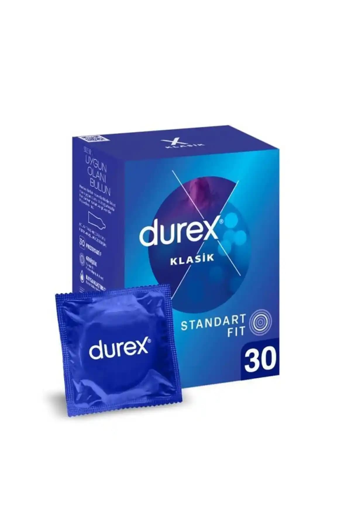 Durex Klasik Prezervatif 30'lu Paket: Standart Fit ve Güvenilir Koruma