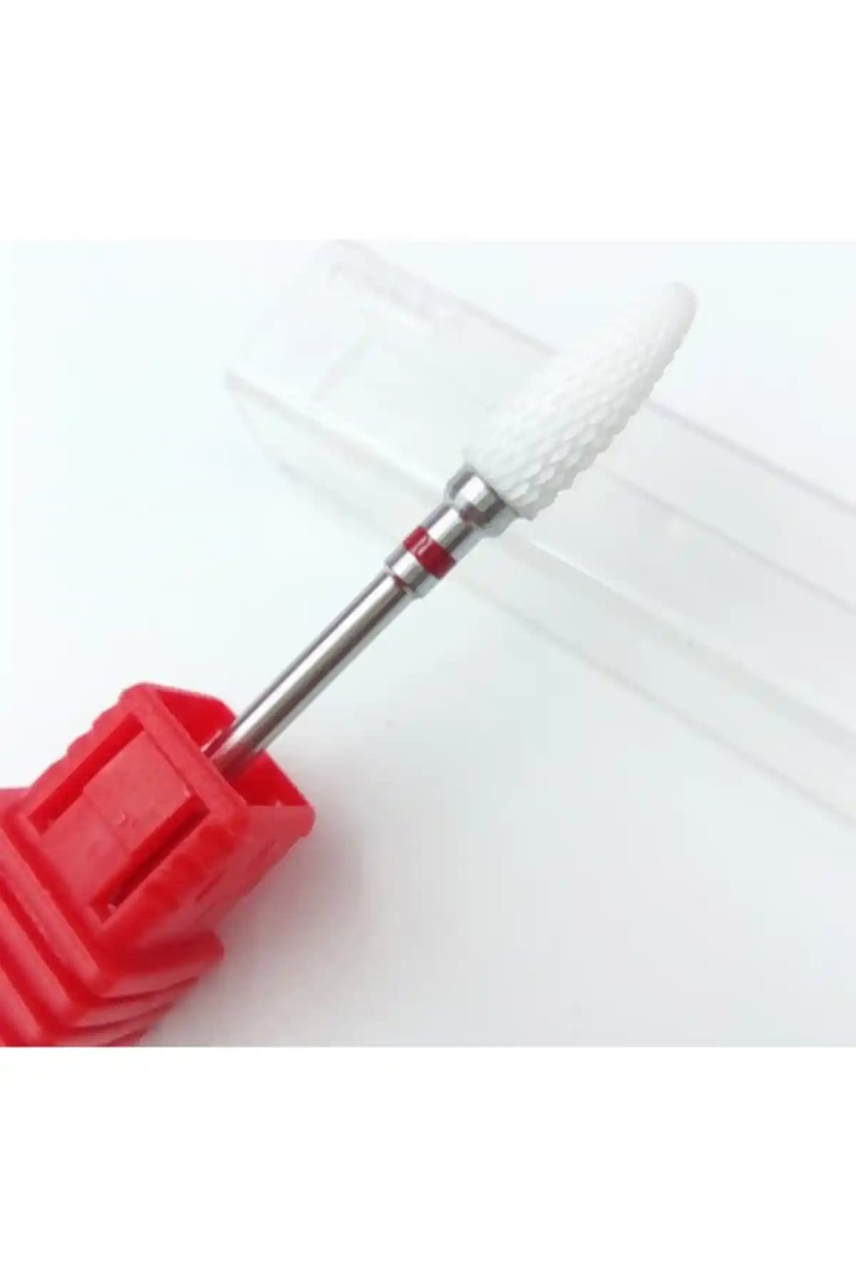 FREELADY Kalıcı Oje ve Protez Tırnak Çıkartma İçin Kırmızı Seramik Freeze Ucu