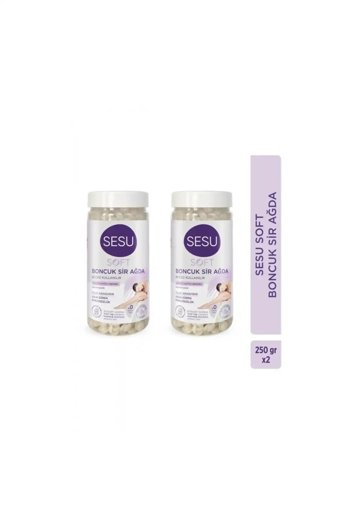 Genel Markalar Soft Boncuk Sir Ağda 250 gr x 2 Adet - Hassas Ciltler İçin Anti Alerjik Ağda