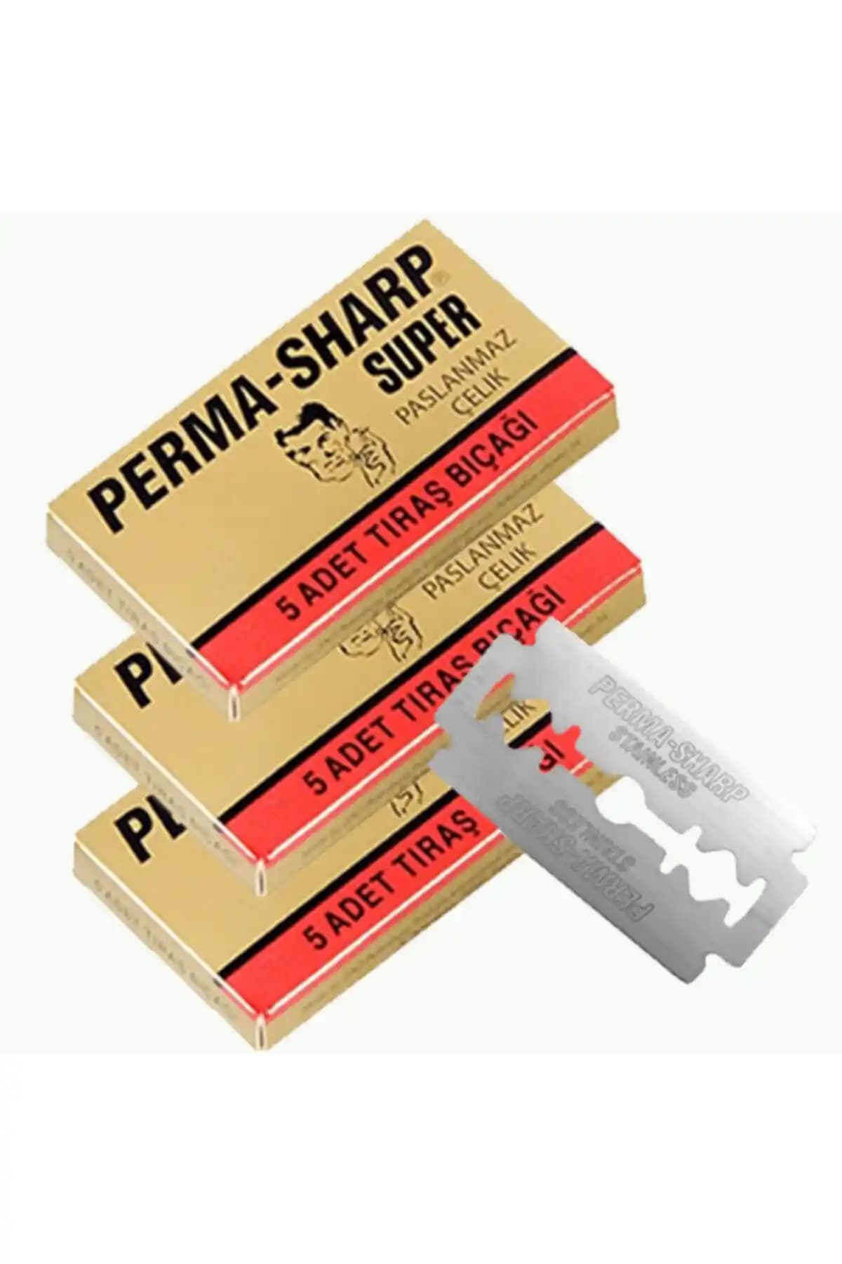 Gillette Permasharp 5'li Tıraş Jileti 3 Paket - Hassas ve Uzun Ömürlü Çözüm