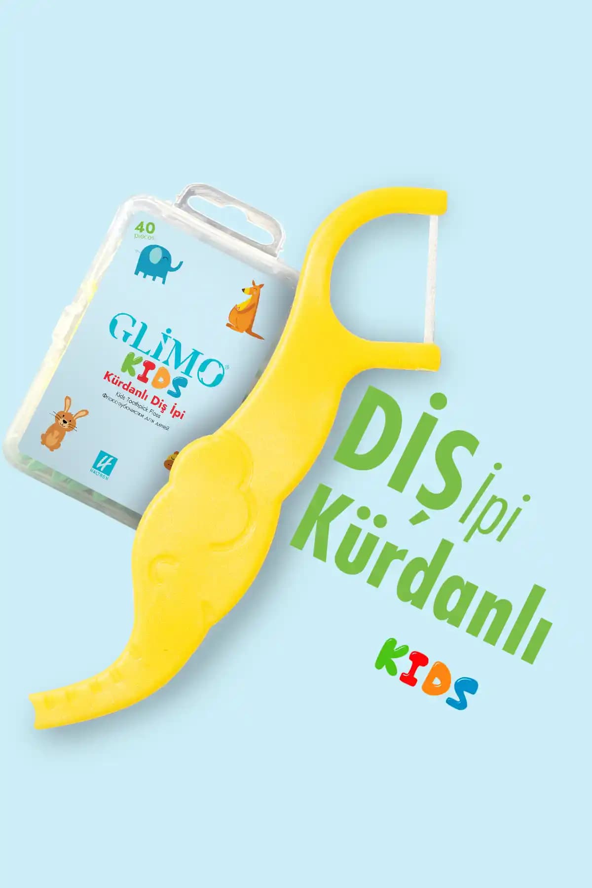 Glimo Kids Kürdanlı Diş İpi: Çocuklar İçin Eğlenceli ve Sağlıklı Ağız Bakımı Ürünü