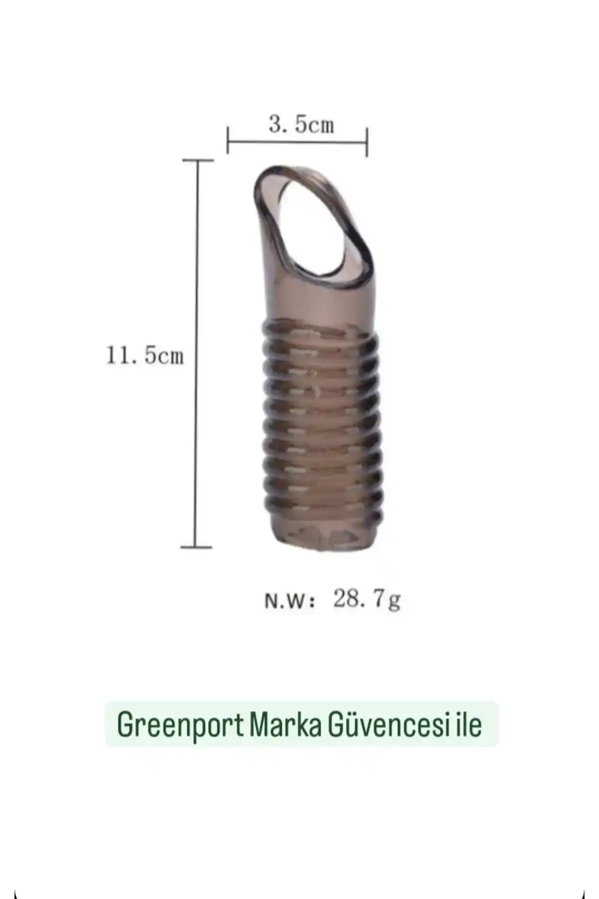 Greenport Tırtıklı Testis Halkalı Penis Kılıfı: Esnek Silikon ve Çok Yönlü Uyarım