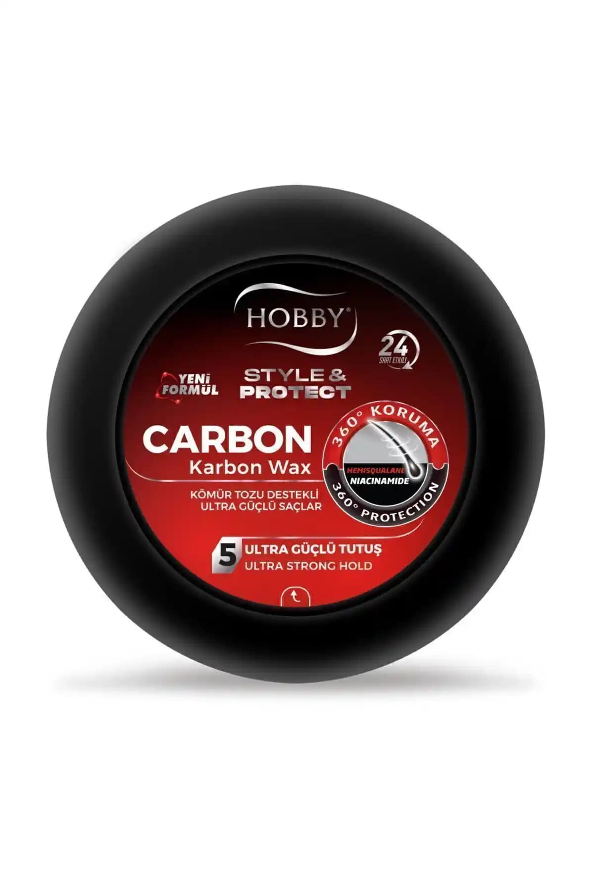 Hobby Style & Protect Carbon Wax 100 ml: Yüksek Tutuculuk ve Saç Koruma Ürünü