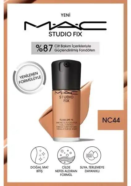 Mac Studio Fix Fluid NC44 ve Studio Radiance NC20 Fondötenlerin Detaylı Karşılaştırması