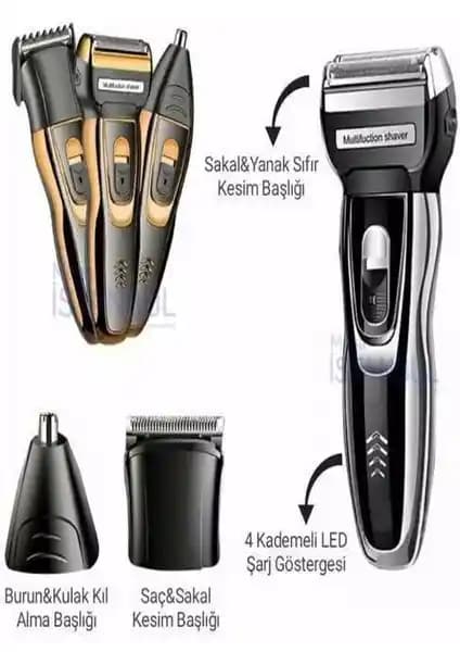 Nanopro 3 Başlıklı Şarjlı Tıraş Makinası ile Çok Fonksiyonlu Kişisel Bakım Çözümü