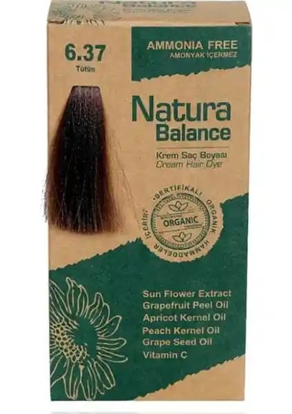 Natura Balance Krem Saç Boyası Tütün 6.37: Doğal ve Kalıcı Saç Rengi Deneyimi