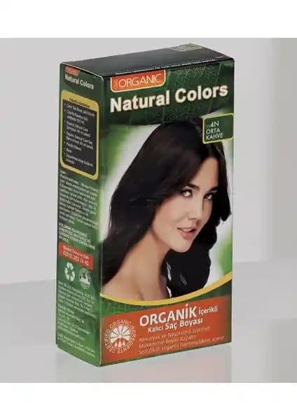 Natural Colors 4n Orta Kahve Organik Saç Boyası ile Doğal ve Sağlıklı Renk Değişimi