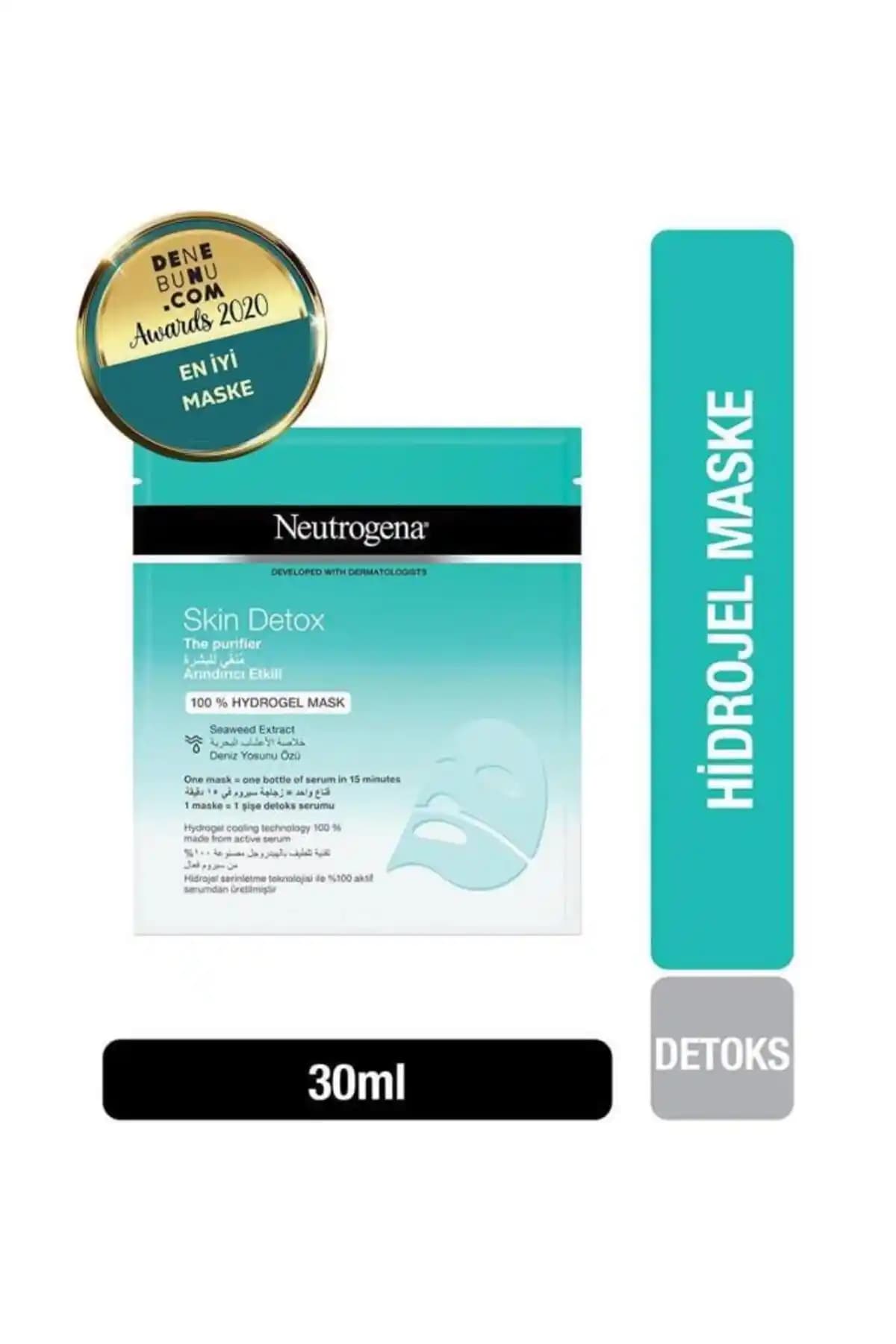 Neutrogena NG Hydro Gel Maske Skin Detox: Nemlendirme ve Yaşlanma Karşıtı Cilt Bakımı