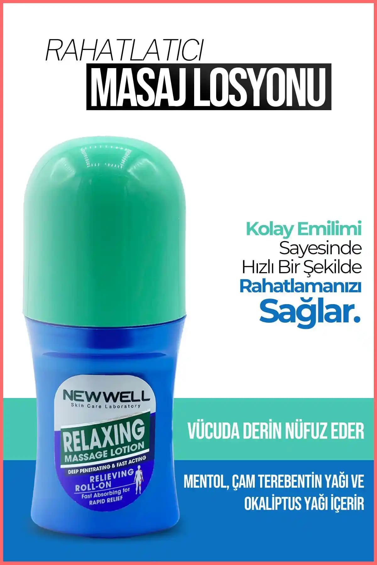 New Well Rahatlatıcı Masaj Losyonu 50 ML ile Kas ve Eklem Ağrılarına Etkili Çözüm