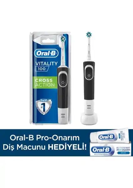 Oral-B D100 Şarjlı Diş Fırçası ve Pro Onarım Diş Macunu Seti ile Etkili Ağız Bakımı