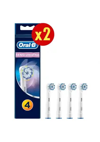 Oral-B Sensitive Ultra Thin 8'li Yedek Diş Fırçası Başlığı Hassas Diş Etleri İçin
