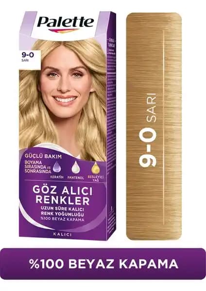 Palette Göz Alıcı Renkler 9-0 Sarı ve Kalıcı Doğal Renkler 8-0 Bal Köpüğü Saç Boyası Karşılaştırması