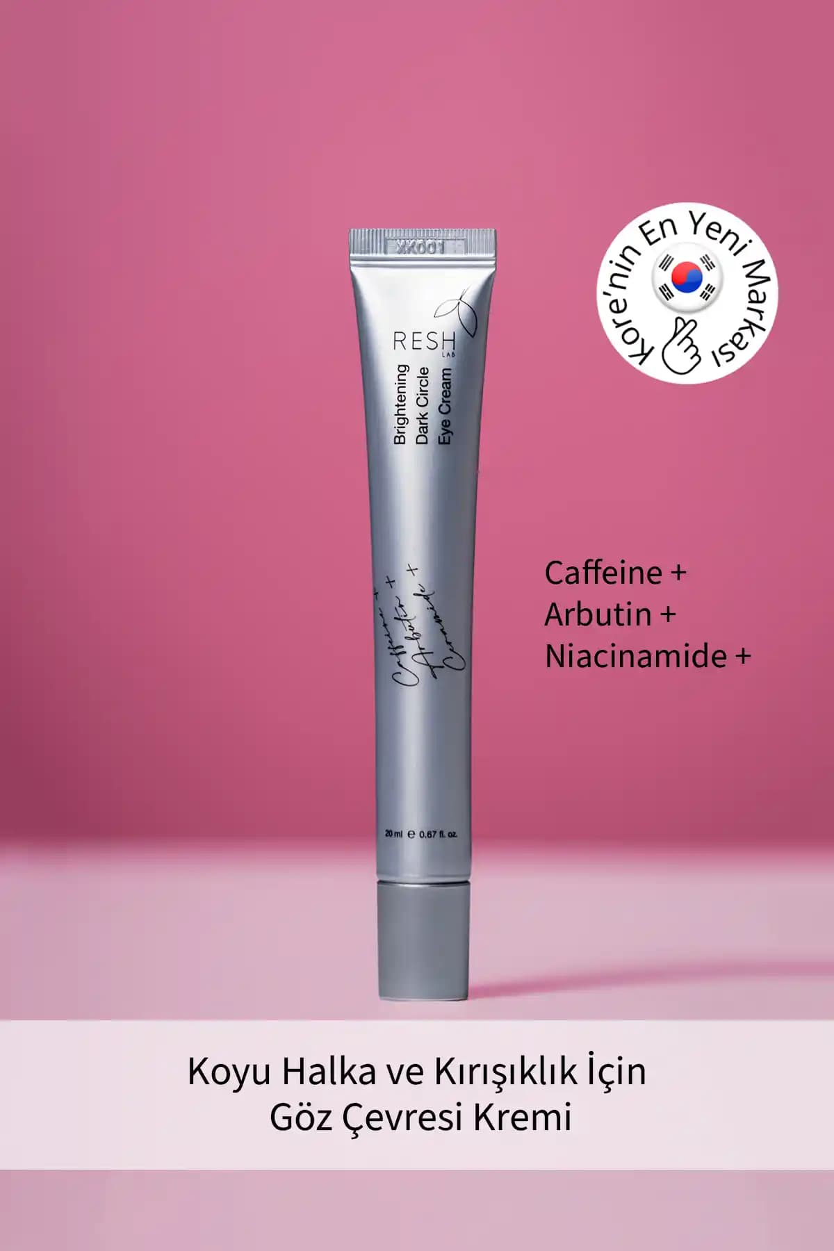 RESH LAB Brightening Dark Circle Eye Cream: Koyu Halkalar ve Kırışıklıklar İçin Göz Kremi