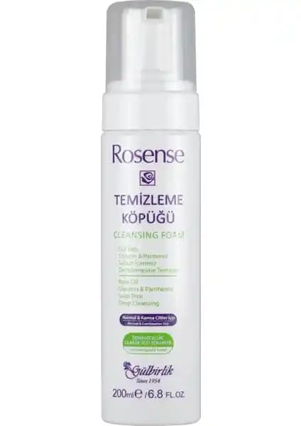 Rosense Gül Özlü Yüz Temizleme Köpüğü: Karma ve Yağlı Ciltler İçin Doğal Bakım