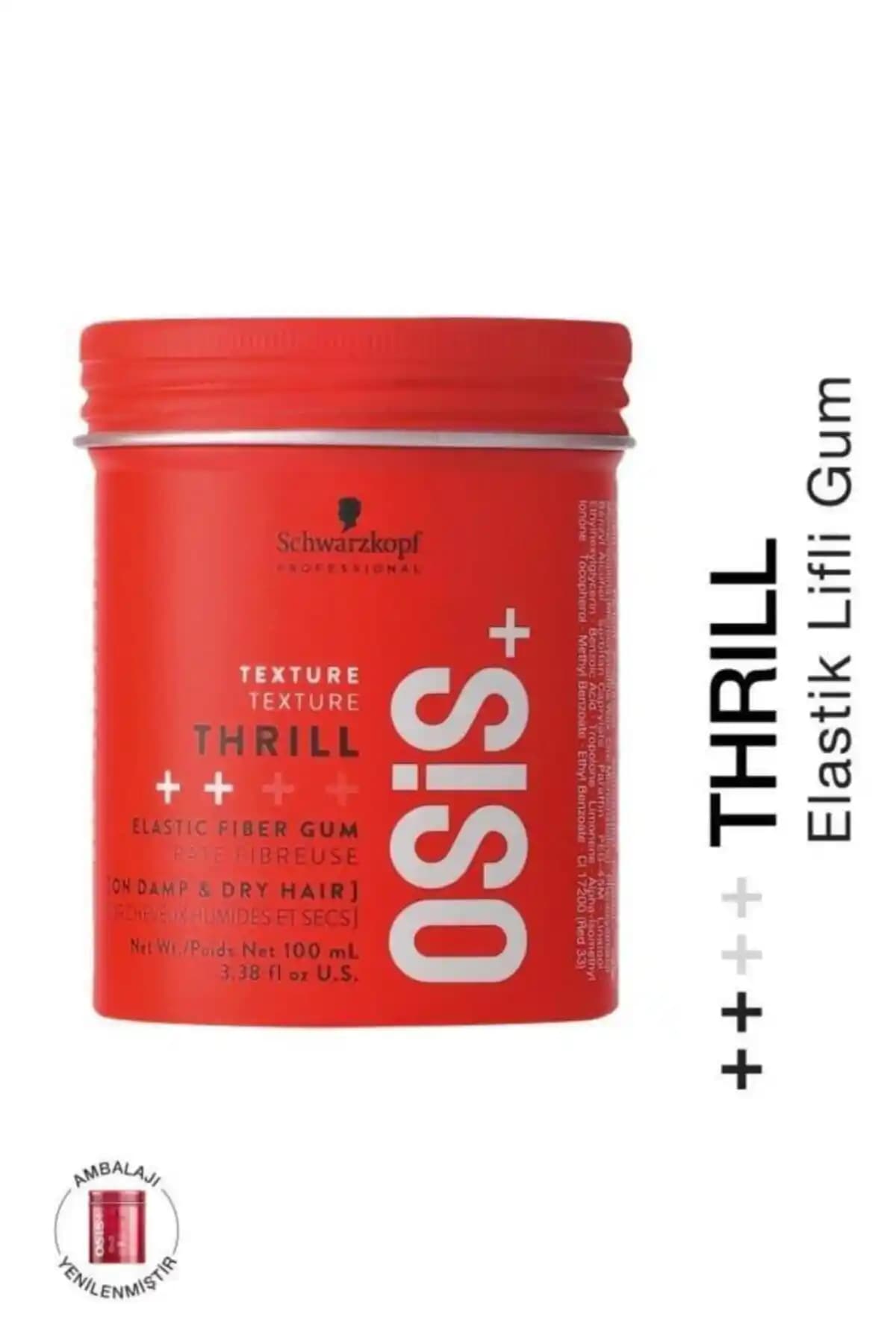 Schwarzkopf Osis Thrill 100ml: Kalıcı ve Yüksek Tutuculuk Sağlayan Saç Şekillendirme Macunu