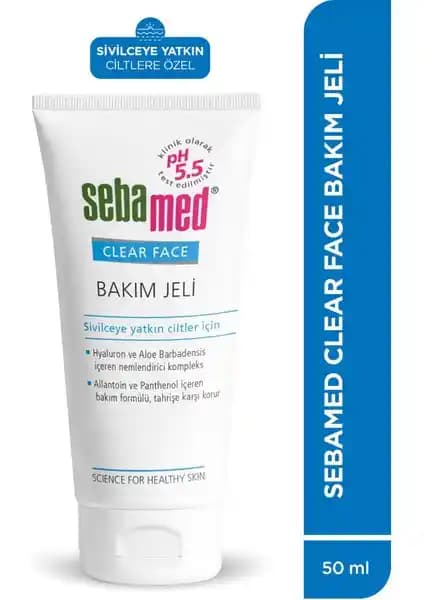 Sebamed Clear Face Hyalüronik Asitli Nemlendirici Jel - Sivilceye Yatkın Ciltler İçin