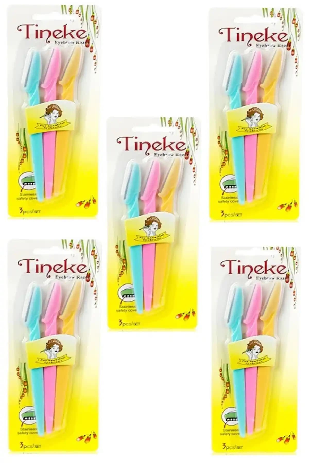 TİNEKE 3'lü Kaş Usturası 5 Paket: Keskin ve Pratik Kaş Bakım Seti İncelemesi