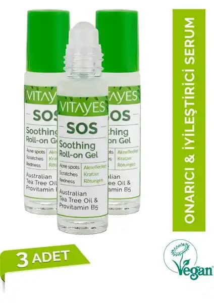 Vitayes Sos Serum: Siyah Nokta ve Akne Karşıtı Doğal İçerikli Cilt Onarıcı Serum