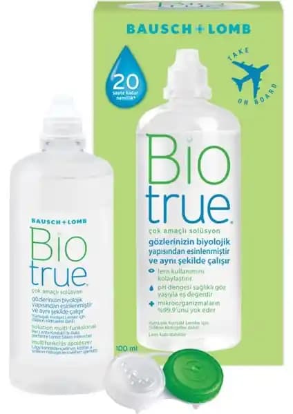 Biotrue Lens Suyu 100 ml Günlük Kontakt Lens Bakımında Yenilikçi ve Güvenilir Çözüm