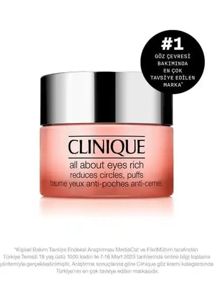 Clinique All About Eyes Rich Göz Çevresi Bakım Kremi İncelemesi ve Kullanıcı Yorumları