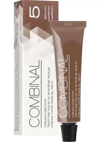Combinal Kahve 5 Kaş ve Kirpik Boyası Doğal ve Kalıcı Renk Seçeneği