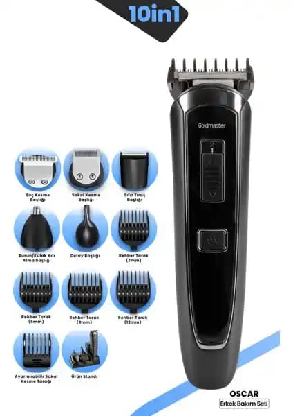 Goldmaster Oscar GM-7143 ve Modanlı V-306 Erkek Bakım Setleri Karşılaştırması