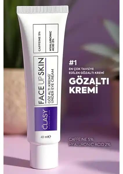 Göz Çevresi İçin Etkili ve Güvenilir Göz Altı Kremi Clasy Care Face Up Skin