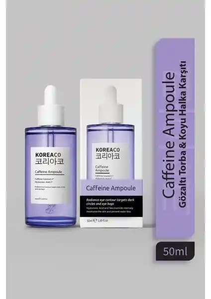 Koreaco Kafein Ampul Göz Çevresi Serumu: Etkili ve Etik Güzellik Çözümü