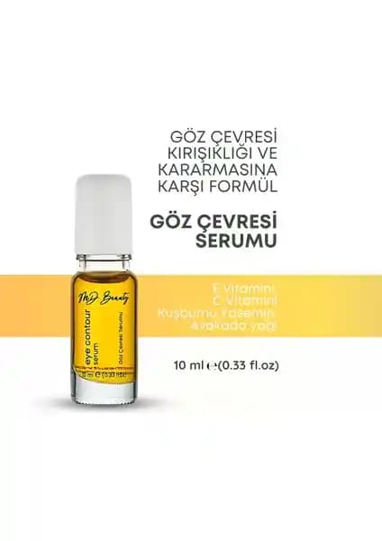 MD Beauty Doğal Yağlı Göz Çevresi Serumu: İnce Çizgiler ve Koyu Halkalar İçin Etkili Bakım