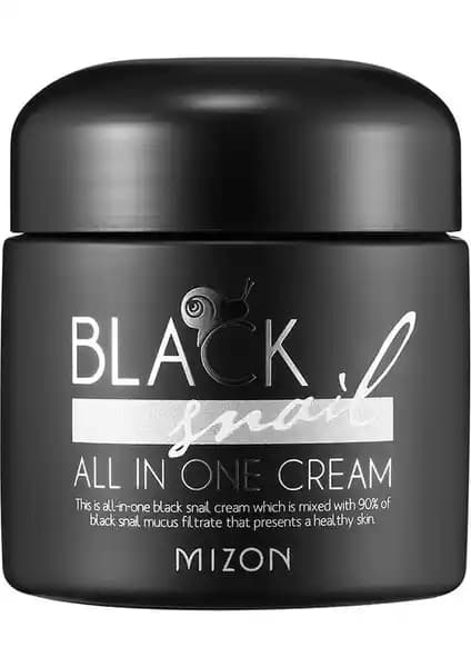 Mizon Black Snail All In One Krem: Siyah Salyangoz ve Bitki Ekstreleriyle Cilt Bakımı