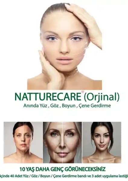 Natturecare Yüz-Kaş-Boyun Gerdirme Bantı İpli: Profesyonel ve Etkili Güzellik Çözümü