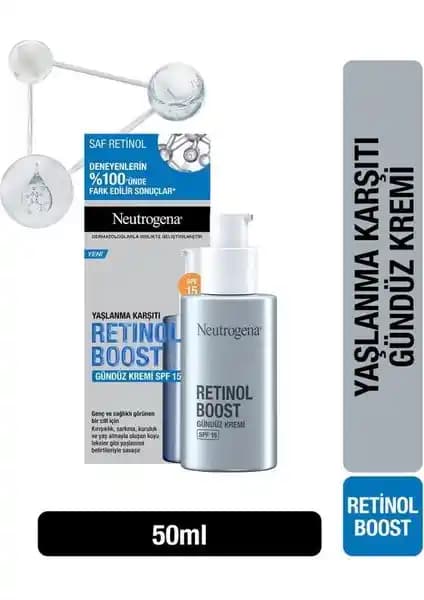 Neutrogena Retinol Boost SPF15 Gündüz Kremi: Yaşlanma Karşıtı ve Güneş Koruyucu Bakım