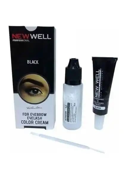New Well Siyah Kaş ve Kirpik Boyası: Doğal ve Kalıcı Renkler İçin Profesyonel Çözüm