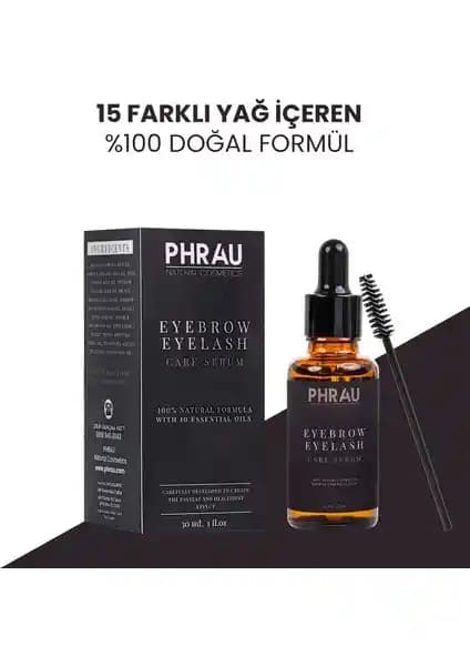 Phrau %100 Doğal Kaş ve Kirpik Bakım Serumu ile Güzelliğinizi Doğal Yollardan Destekleyin