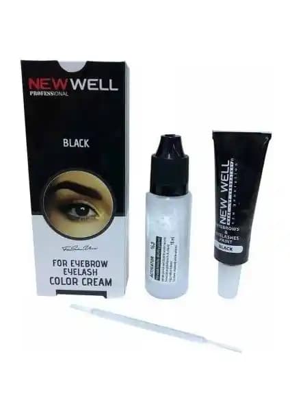 Yeni Well Makeover Siyah Kaş ve Kirpik Boyası ile Doğal ve Yoğun Görünüm Sağlama