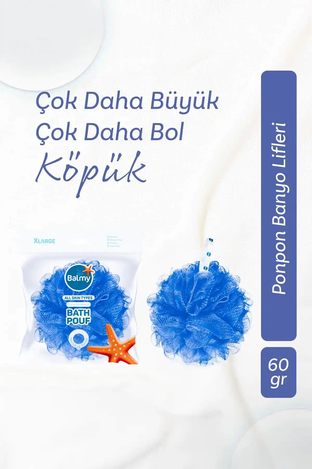 Balmy XL Banyo Lifi Mavi - Geniş Boyutlu Temizlik ve Estetik Tasarım
