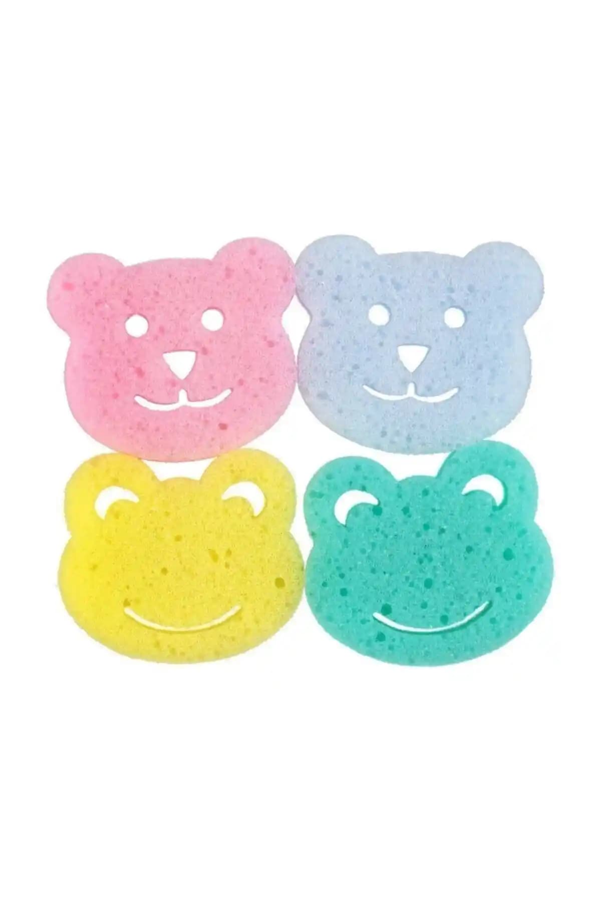 Genel Markalar Bebek Banyo Süngeri 4 Adet Fırsat Paketi Güvenli ve Konforlu Banyo Deneyimi