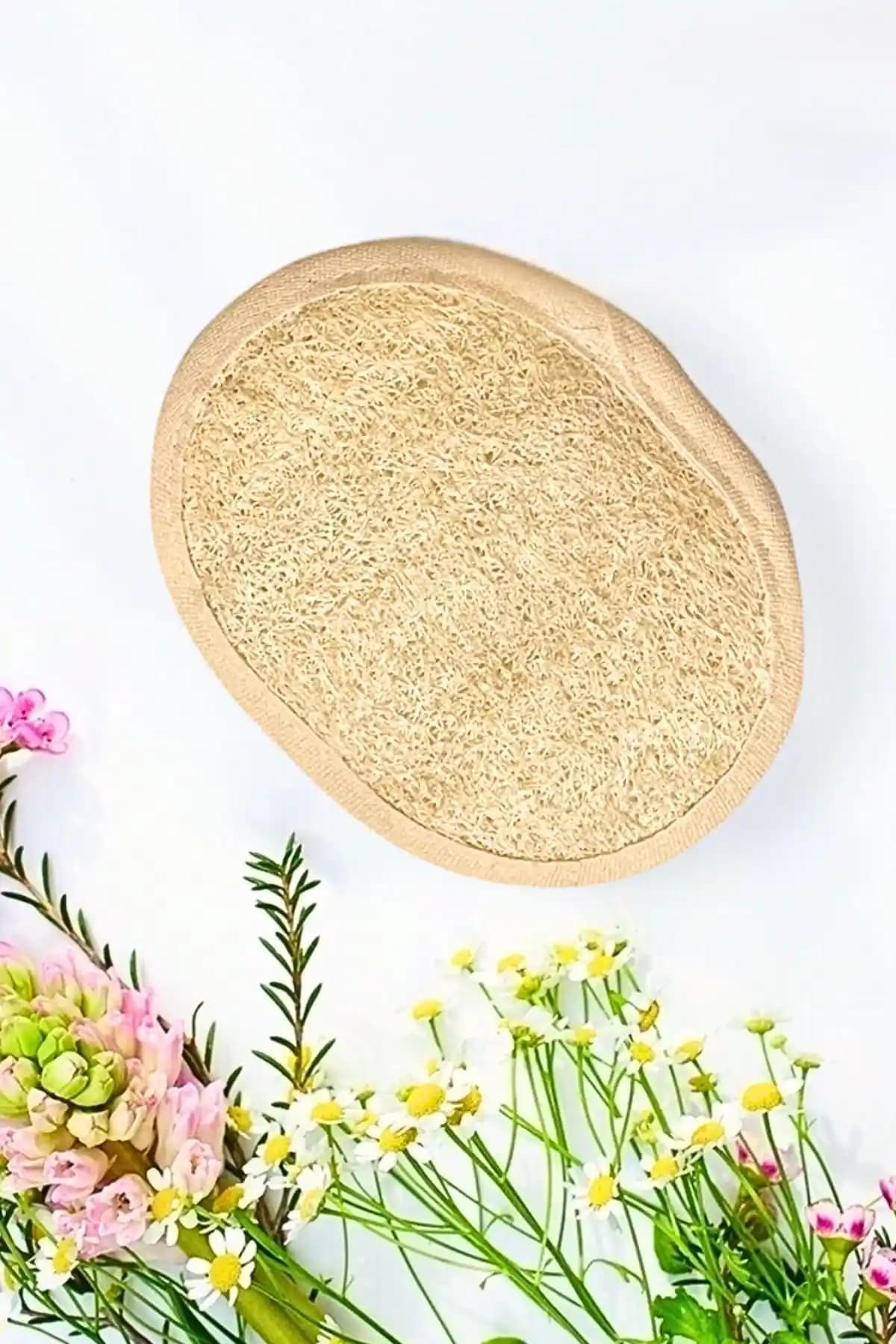 İlaslan Kabak Lifi Pad Peeling Banyo Kesesi Doğal ve Etkili Cilt Temizliği Sağlar