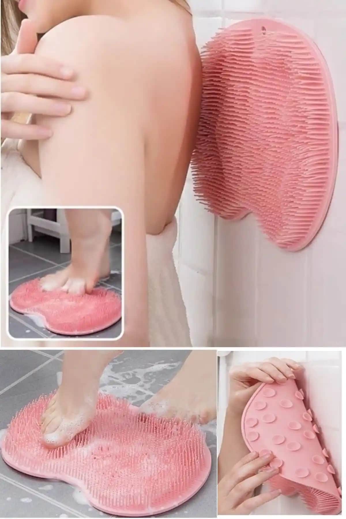 Kitchen Beauty Vantuzlu Silikon Banyo Fırçası ile Hijyen ve Konforu Artırın