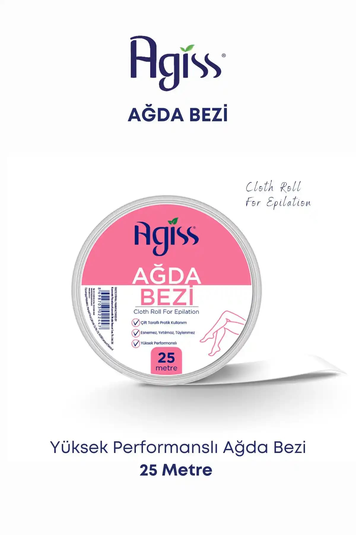 AGISS Ağda Bezi 25 Metre: Güvenilir ve Dayanıklı Tüy Alma Çözümü