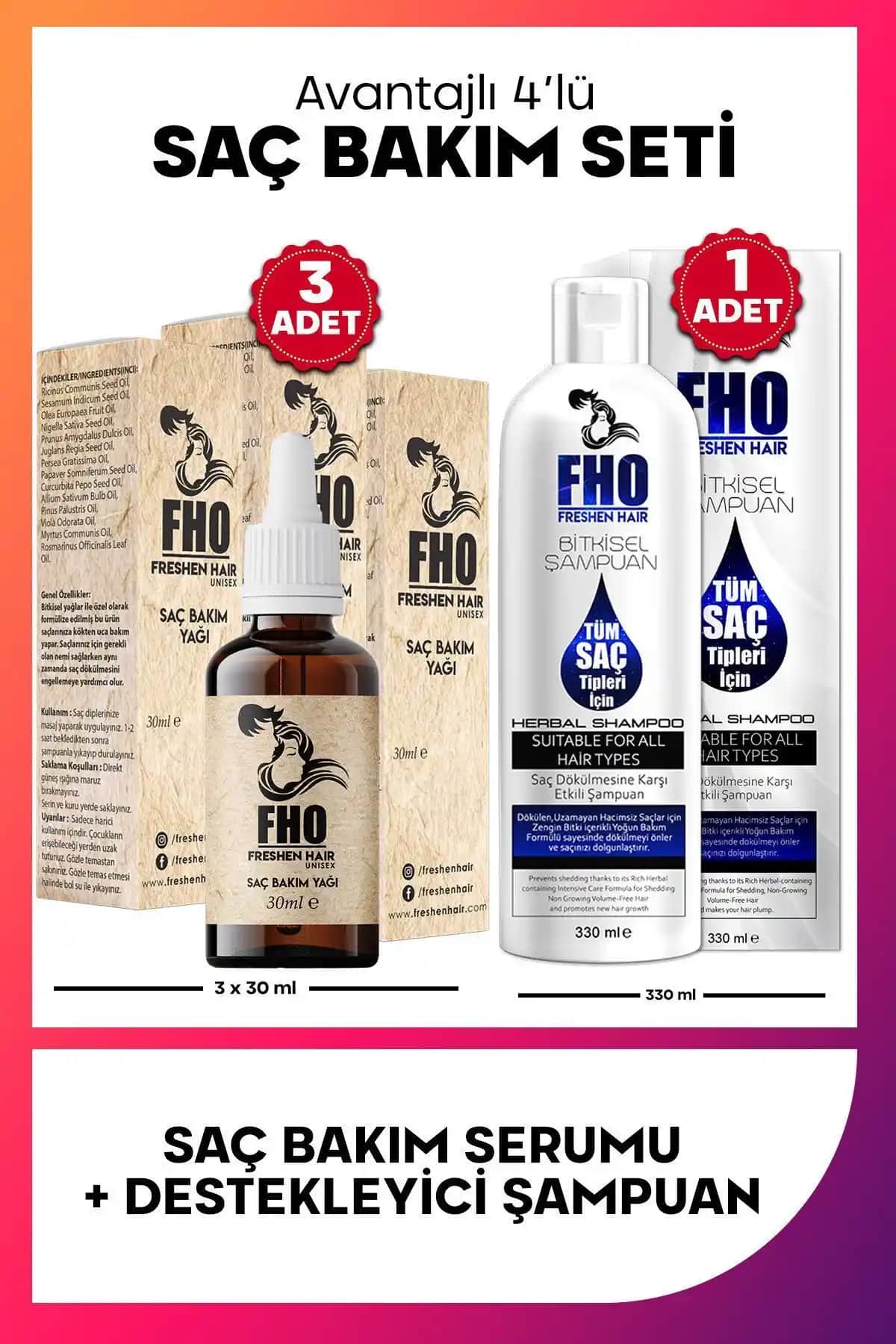 FHO Freshen Hair Fırsat Setiyle Doğal ve Güçlü Saçlara Ulaşın Saç Bakımında Yeni Bir Dönem