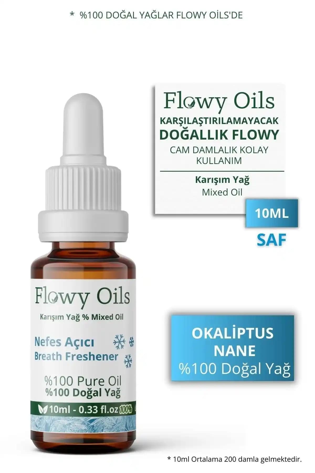 Flowy Oils Nefes Açıcı Karışım Uçucu Yağ ile Doğal ve Ferahlatıcı Deneyim