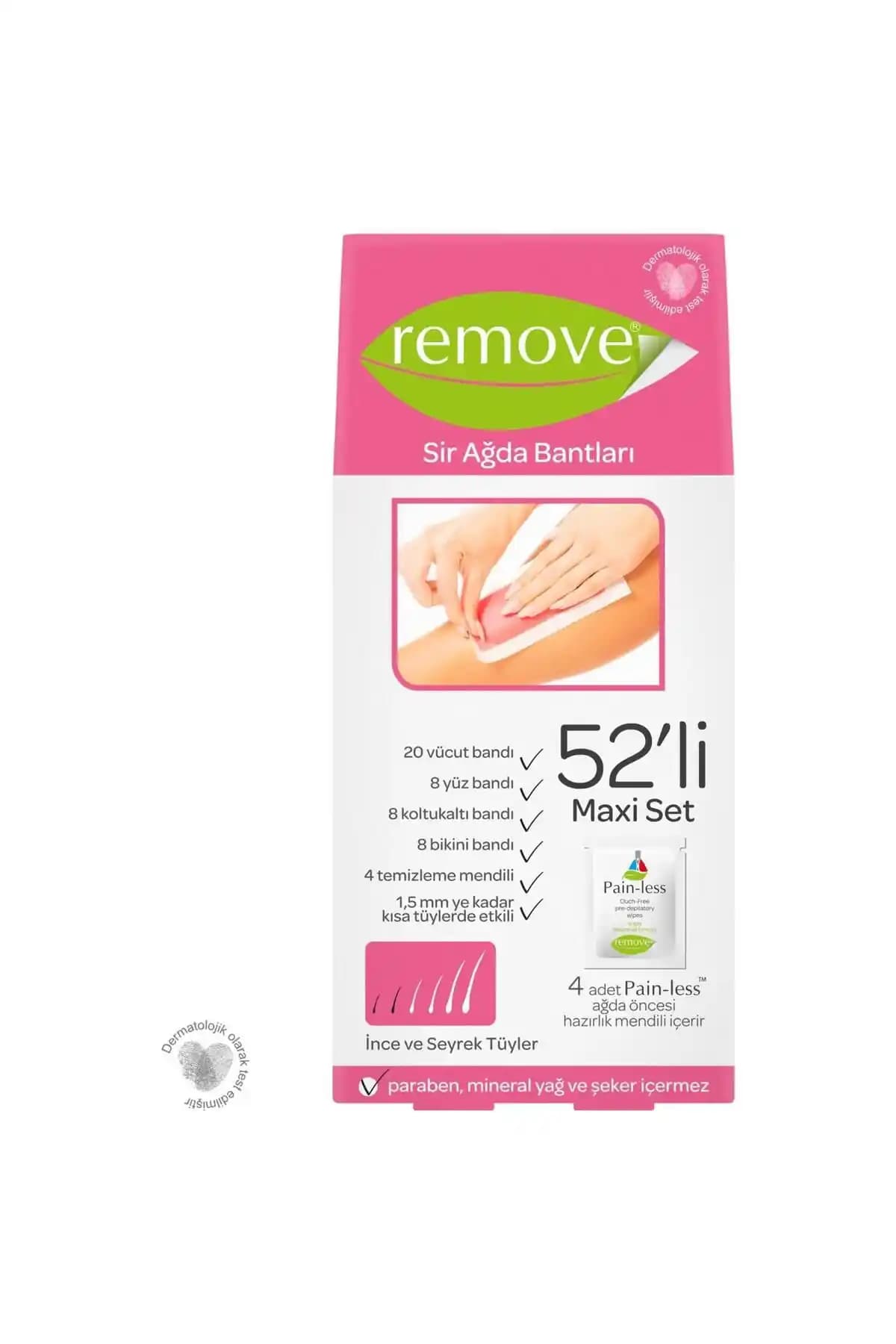 Genel Markalar Sir Ağda Bantları 52 Li Set Hassas Ciltler İçin Güvenli ve Pratik Kullanım