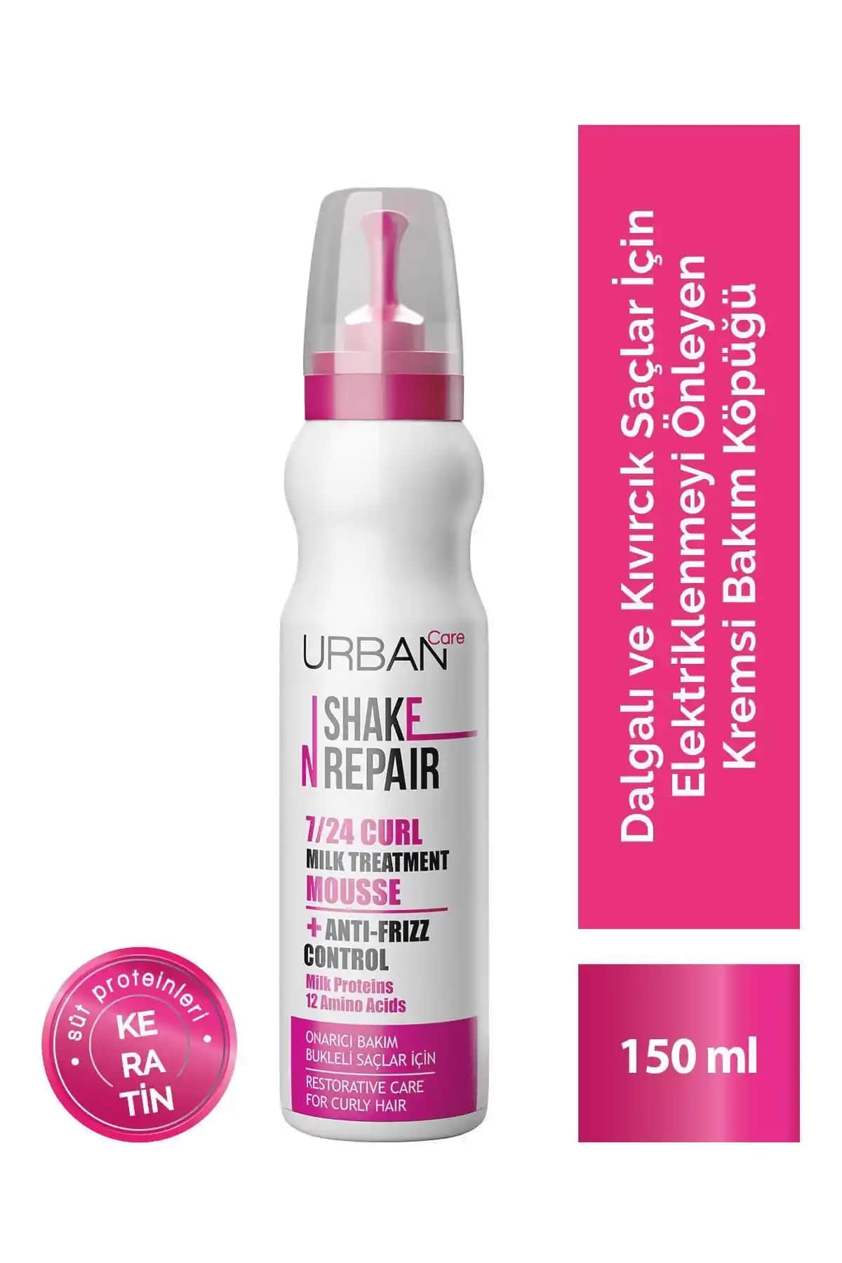 Urban Care Shake N Repair Bukleli Saçlar İçin Onarıcı Bakım Köpüğü 150 ml