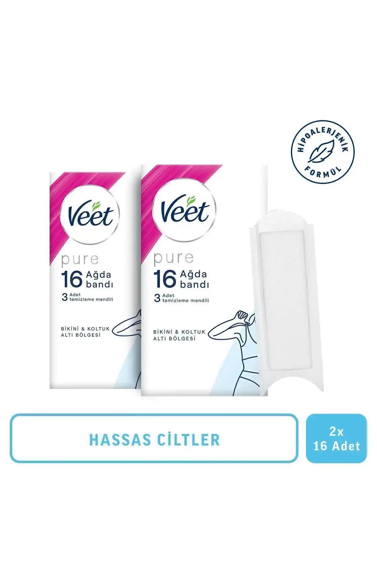 Veet Pure Hipoalerjenik Sir Ağda Bantları Hassas Ciltler İçin Güvenli ve Etkili Çözüm