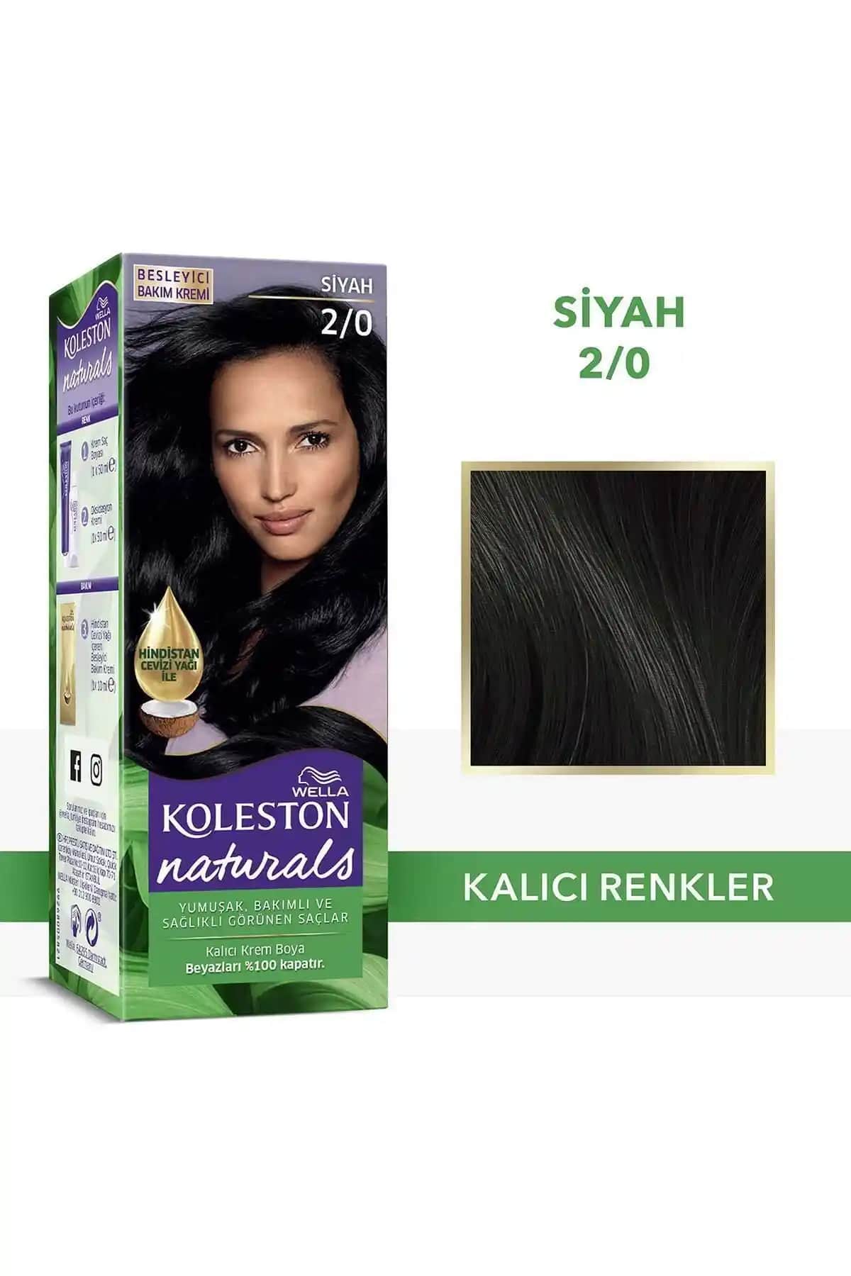 Wella Koleston Naturals Saç Boyası Karşılaştırması: Siyah ve Koyu Kahve Renkleri Analizi