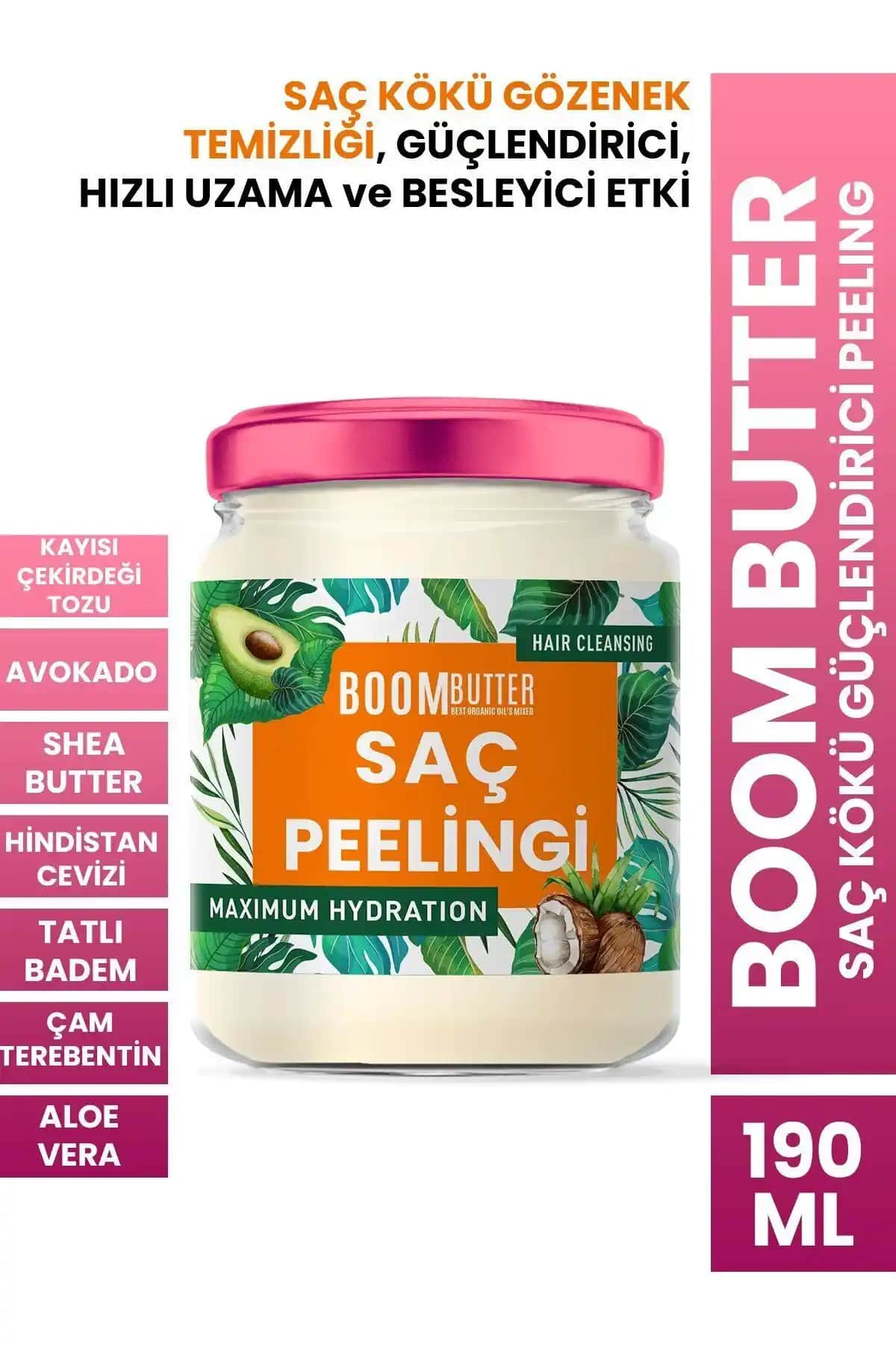 BOOM BUTTER Saç Kökü Güçlendirici Peelingi ile Saç Sağlığınızı Destekleyin